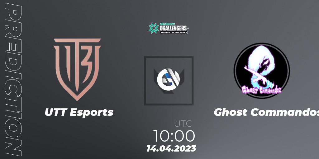 Pronóstico UTT Esports - Ghost Commandos. 14.04.2023 at 10:00, VALORANT, VALORANT Challengers 2023: Hong Kong & Taiwan Split 2 - Group stage