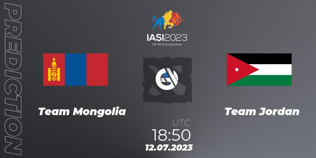 Pronóstico Team Mongolia - Team Jordan. 12.07.2023 at 18:50, Dota 2, Gamers8 IESF Asian Championship 2023