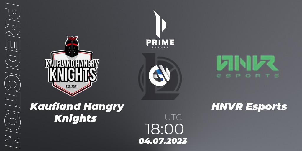 Pronóstico Kaufland Hangry Knights - HNVR Esports. 04.07.2023 at 18:00, LoL, Prime League 2nd Division Summer 2023