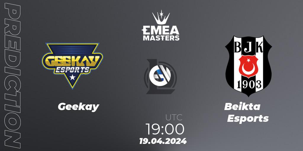 Pronóstico Geekay - Beşiktaş Esports. 19.04.24, LoL, EMEA Masters Spring 2024 - Group Stage