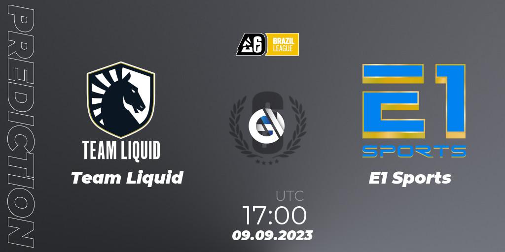 Pronóstico Team Liquid - E1 Sports. 09.09.2023 at 17:00, Rainbow Six, Brazil League 2023 - Stage 2