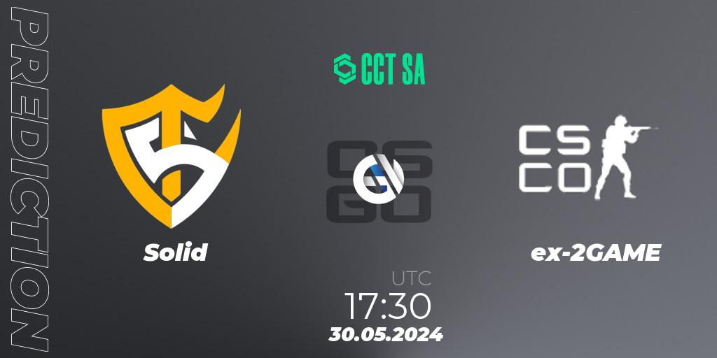Pronóstico Solid - ex-2GAME. 30.05.2024 at 17:30, Counter-Strike (CS2), CCT Season 2 South America Series 1