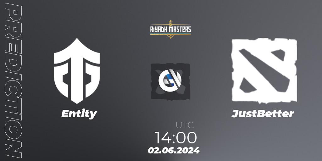 Pronóstico Entity - JustBetter. 02.06.2024 at 14:20, Dota 2, Riyadh Masters 2024: Western Europe Closed Qualifier