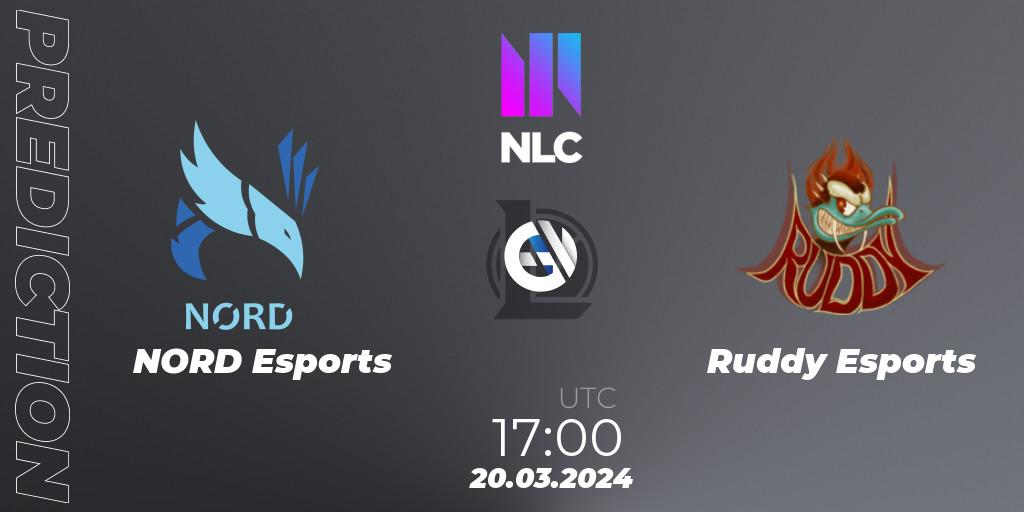Pronóstico NORD Esports - Ruddy Esports. 20.03.2024 at 17:00, LoL, NLC 1st Division Spring 2024