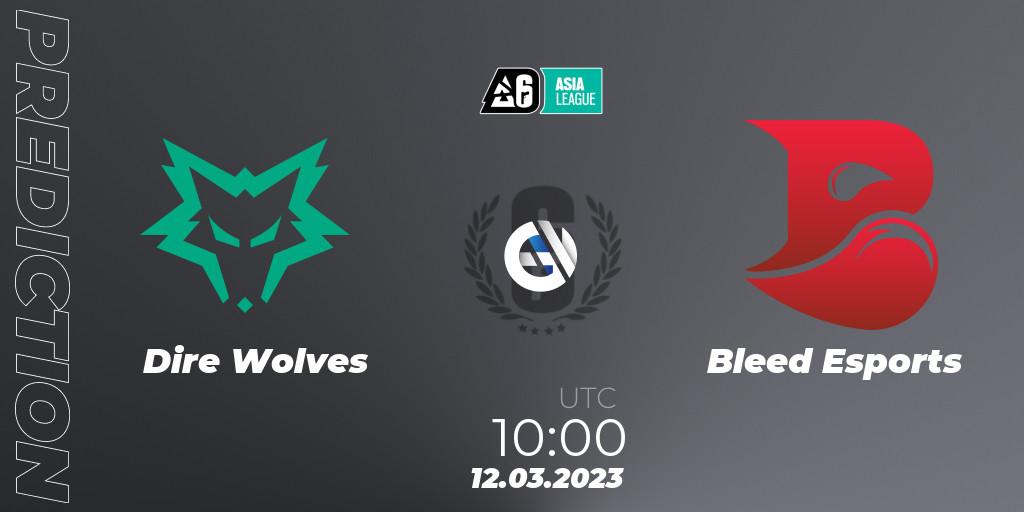 Pronóstico Dire Wolves - Bleed Esports. 12.03.2023 at 10:30, Rainbow Six, SEA League 2023 - Stage 1