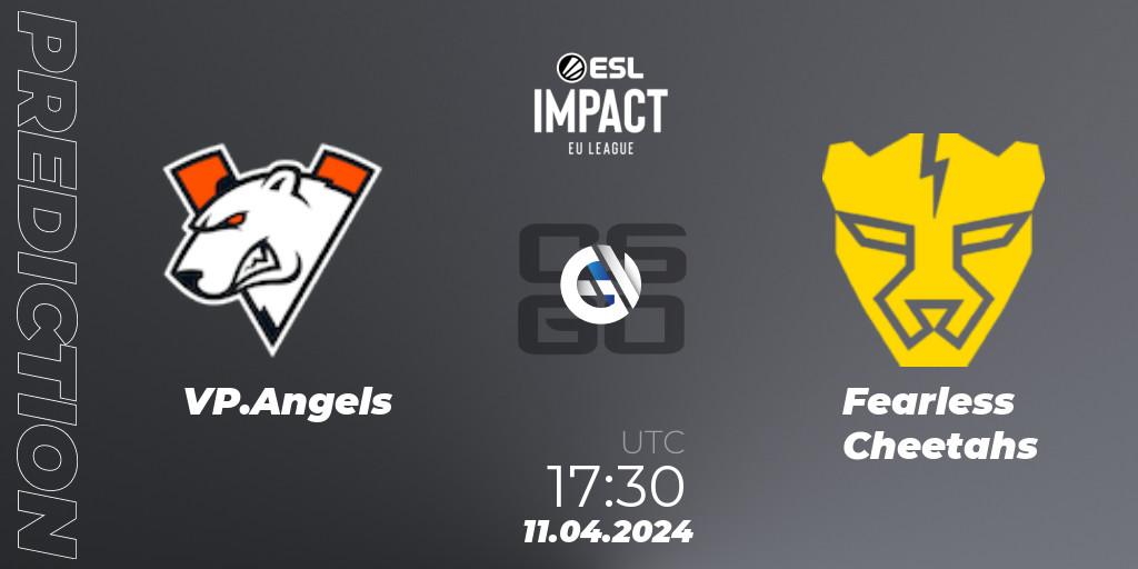 Pronóstico VP.Angels - Fearless Cheetahs. 11.04.24, CS2 (CS:GO), ESL Impact League Season 5: Europe