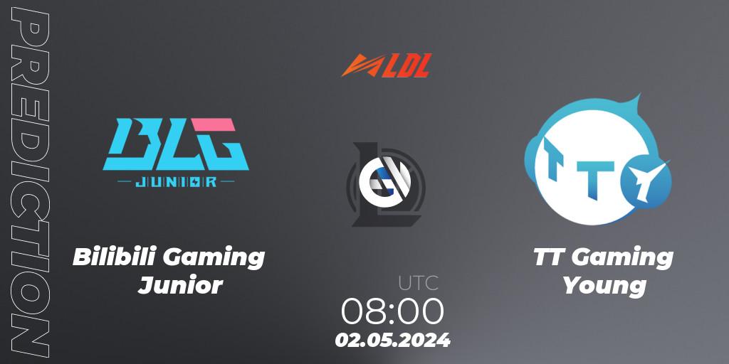 Pronóstico Bilibili Gaming Junior - TT Gaming Young. 02.05.2024 at 08:00, LoL, LDL 2024 - Stage 2