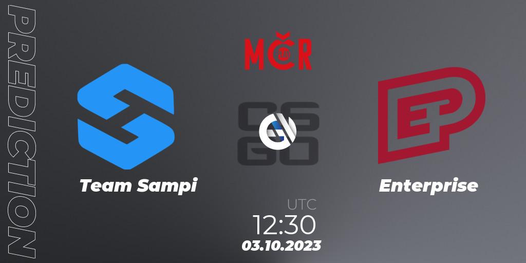 Pronóstico Team Sampi - Enterprise. 03.10.2023 at 12:30, Counter-Strike (CS2), Tipsport Cup Prague Fall 2023: Online Stage