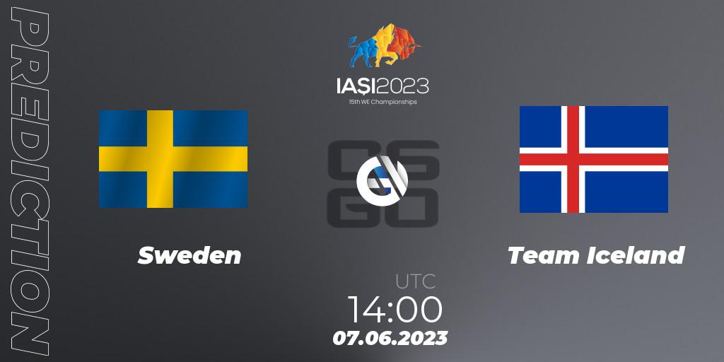 Pronóstico Sweden - Team Iceland. 07.06.2023 at 14:00, Counter-Strike (CS2), IESF World Esports Championship 2023: Northern Europe Qualifier