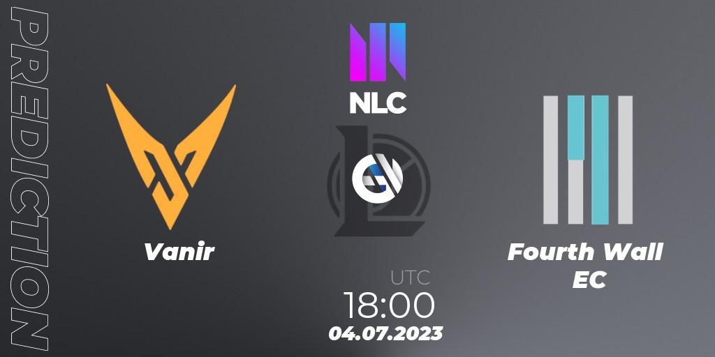 Pronóstico Vanir - Fourth Wall EC. 04.07.2023 at 18:00, LoL, NLC Summer 2023 - Group Stage