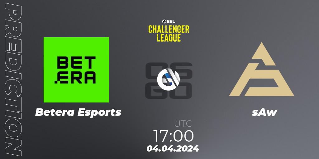 Pronóstico Betera Esports - sAw. 04.04.24, CS2 (CS:GO), ESL Challenger League Season 47: Europe