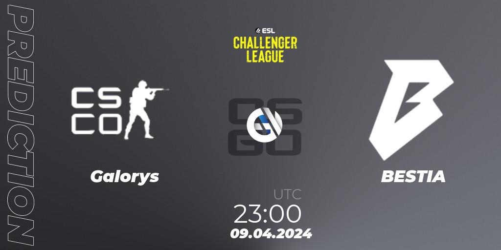 Pronóstico Galorys - BESTIA. 09.04.2024 at 23:00, Counter-Strike (CS2), ESL Challenger League Season 47: South America