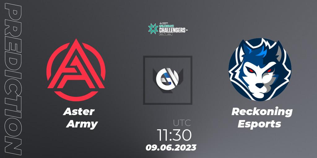 Pronóstico Aster Army - Reckoning Esports. 09.06.23, VALORANT, VALORANT Challengers 2023: South Asia Split 2
