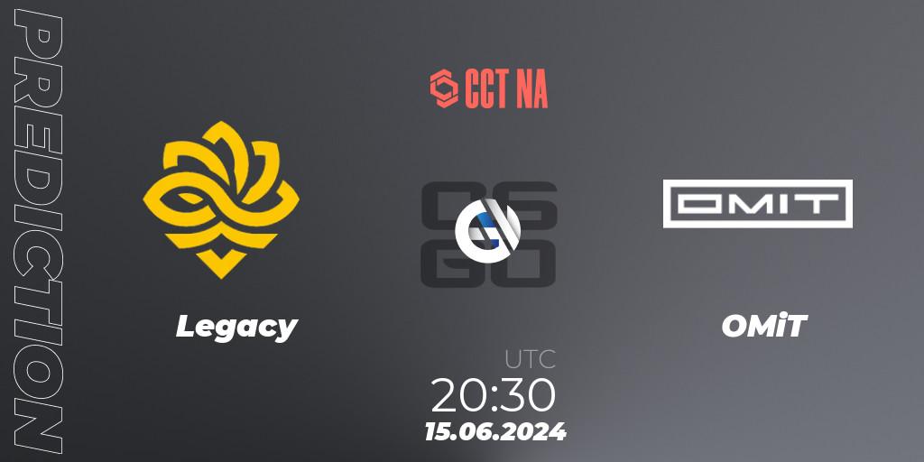 Pronóstico Legacy - OMiT. 15.06.2024 at 20:30, Counter-Strike (CS2), CCT Season 2 North American Series #1
