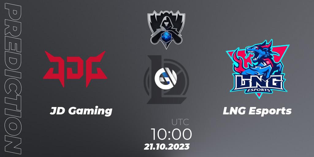 Pronóstico JD Gaming - LNG Esports. 21.10.23, LoL, Worlds 2023 LoL - Group Stage