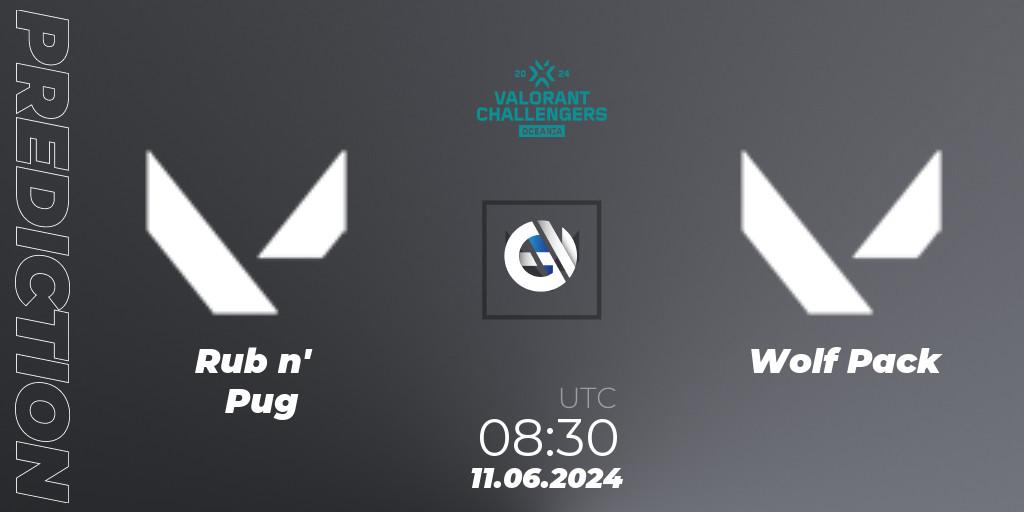 Pronóstico Rub n' Pug - Wolf Pack. 11.06.2024 at 08:30, VALORANT, VALORANT Challengers 2024 Oceania: Split 2