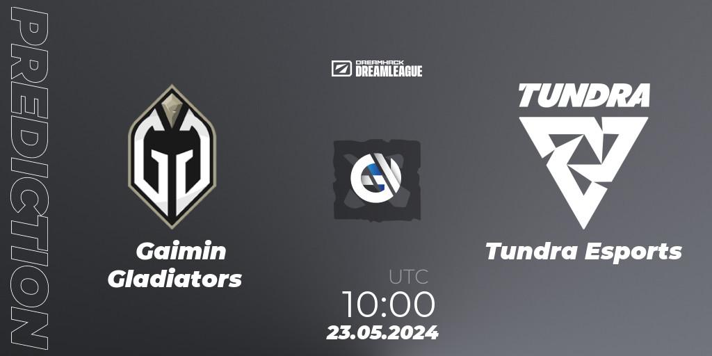 Pronóstico Gaimin Gladiators - Tundra Esports. 23.05.2024 at 10:00, Dota 2, DreamLeague Season 23