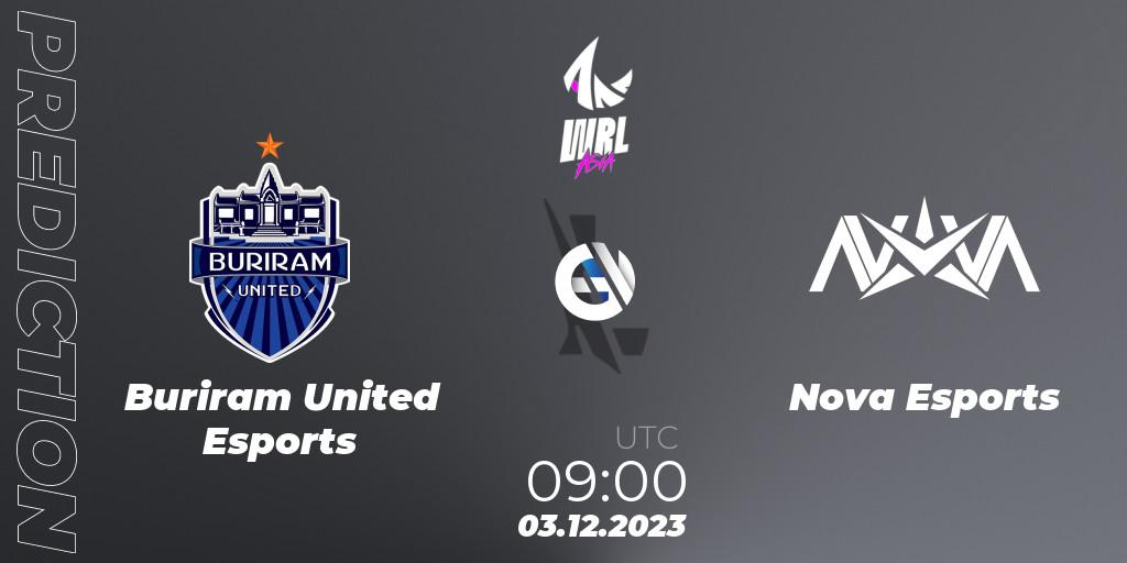 Pronóstico Buriram United Esports - Nova Esports. 03.12.23, Wild Rift, WRL Asia 2023 - Season 2 - Regular Season
