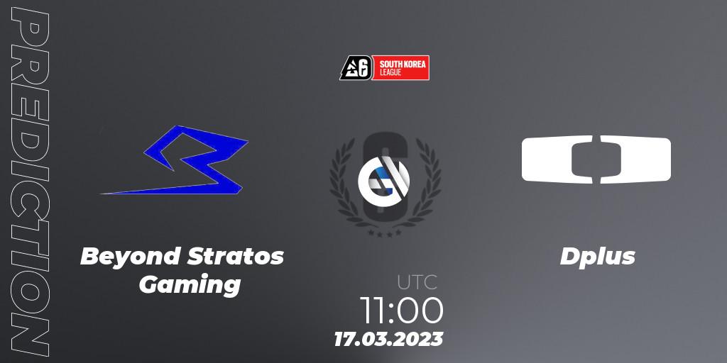 Pronóstico Beyond Stratos Gaming - Dplus. 17.03.2023 at 11:00, Rainbow Six, South Korea League 2023 - Stage 1