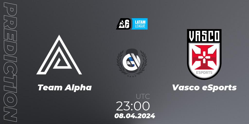 Pronóstico Team Alpha - Vasco eSports. 08.04.2024 at 23:00, Rainbow Six, LATAM League 2024 - Stage 1: LATAM South