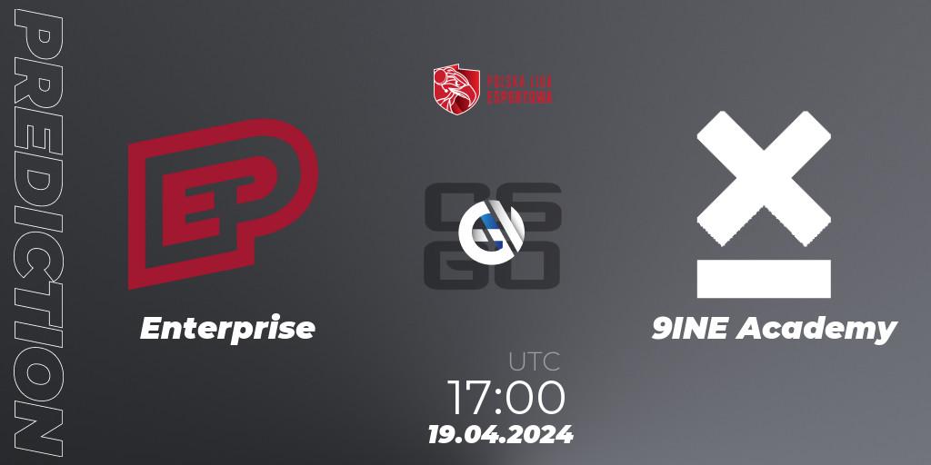 Pronóstico Enterprise - 9INE Academy. 19.04.24, CS2 (CS:GO), Polska Liga Esportowa 2024: Split #1