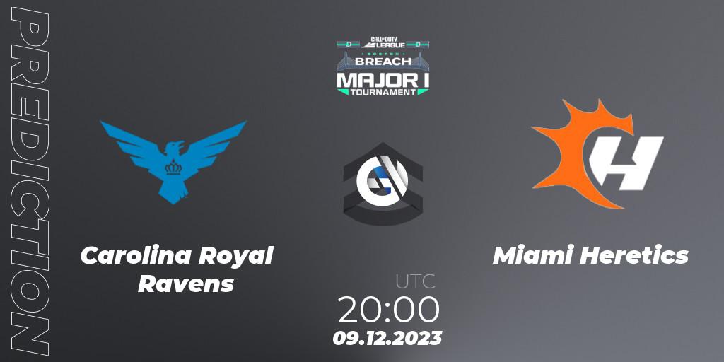 Pronóstico Carolina Royal Ravens - Miami Heretics. 09.12.2023 at 20:00, Call of Duty, Call of Duty League 2024: Stage 1 Major Qualifiers
