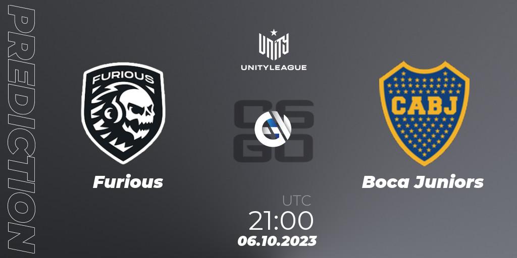 Pronóstico Furious - Boca Juniors. 06.10.23, CS2 (CS:GO), LVP Unity League Argentina 2023