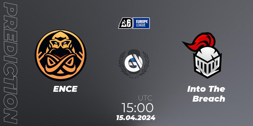 Pronóstico ENCE - Into The Breach. 15.04.24, Rainbow Six, Europe League 2024 - Stage 1