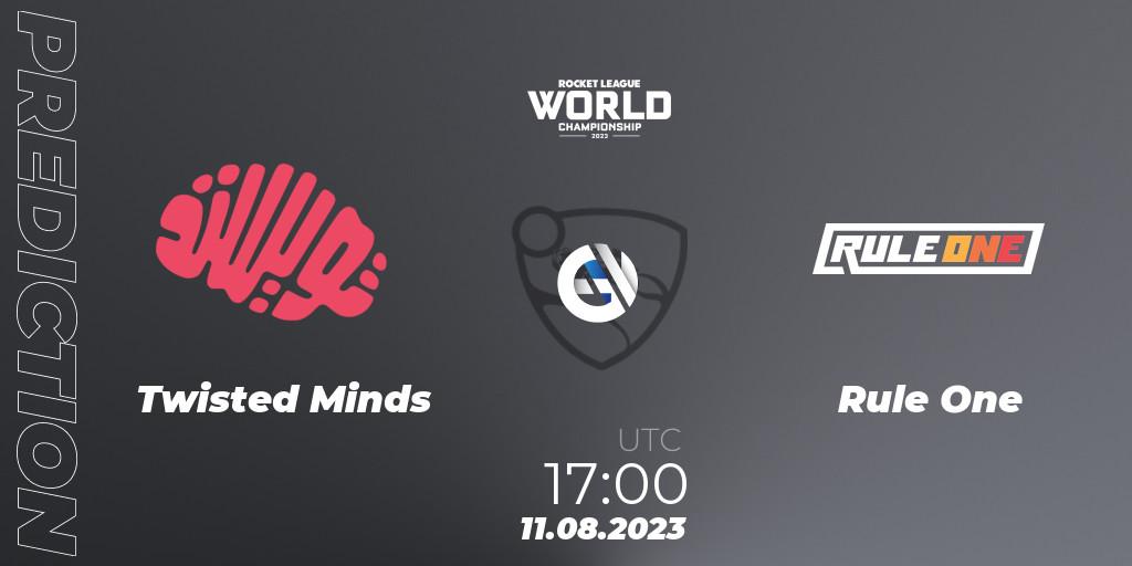 Pronóstico Twisted Minds - Rule One. 11.08.2023 at 17:30, Rocket League, Rocket League Championship Series 2022-23 - World Championship Group Stage