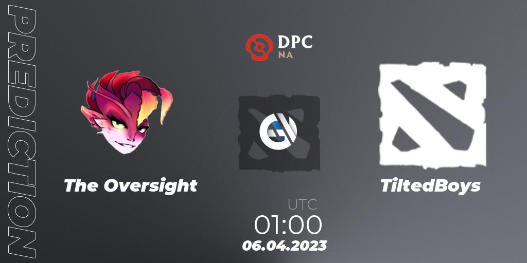 Pronóstico The Oversight - TiltedBoys. 06.04.2023 at 01:29, Dota 2, DPC 2023 Tour 2: NA Division II (Lower)