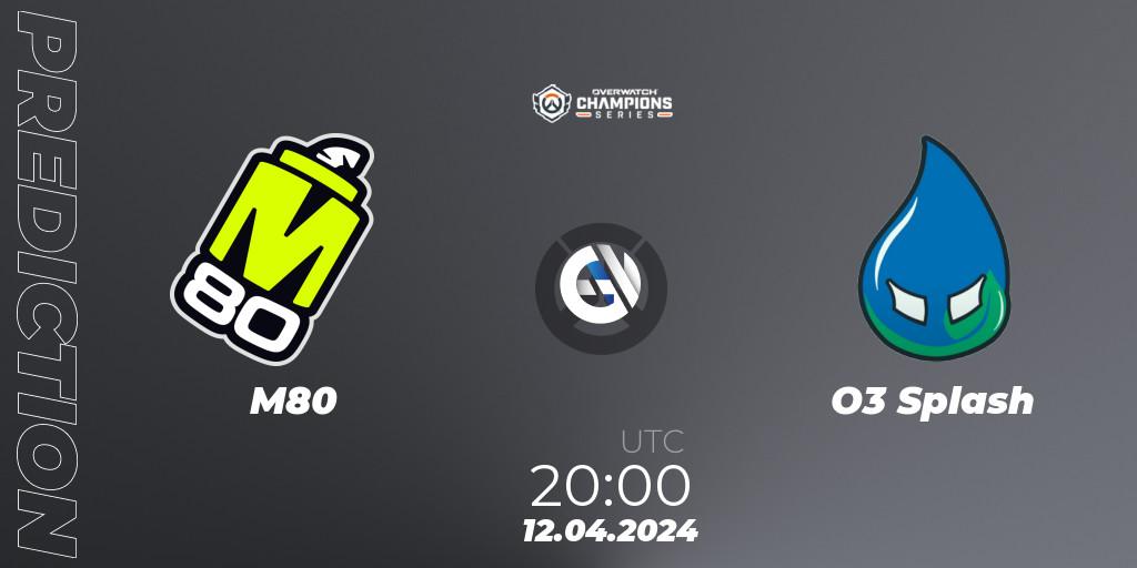 Pronóstico M80 - O3 Splash. 12.04.2024 at 20:00, Overwatch, Overwatch Champions Series 2024 - North America Stage 2 Group Stage