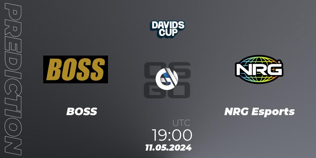Pronóstico BOSS - NRG Esports. 11.05.2024 at 19:00, Counter-Strike (CS2), David's Cup 2024