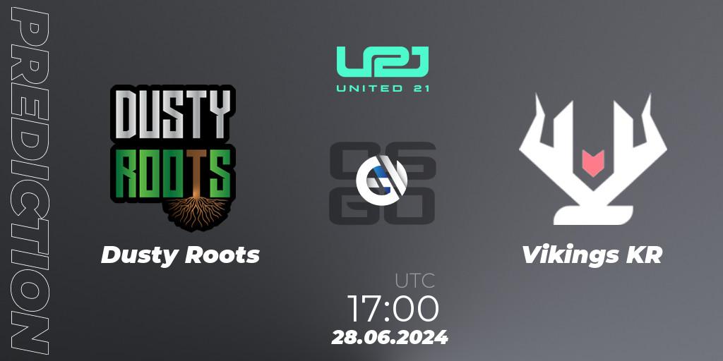 Pronóstico Dusty Roots - Vikings KR. 28.06.2024 at 17:00, Counter-Strike (CS2), United21 South America Season 1
