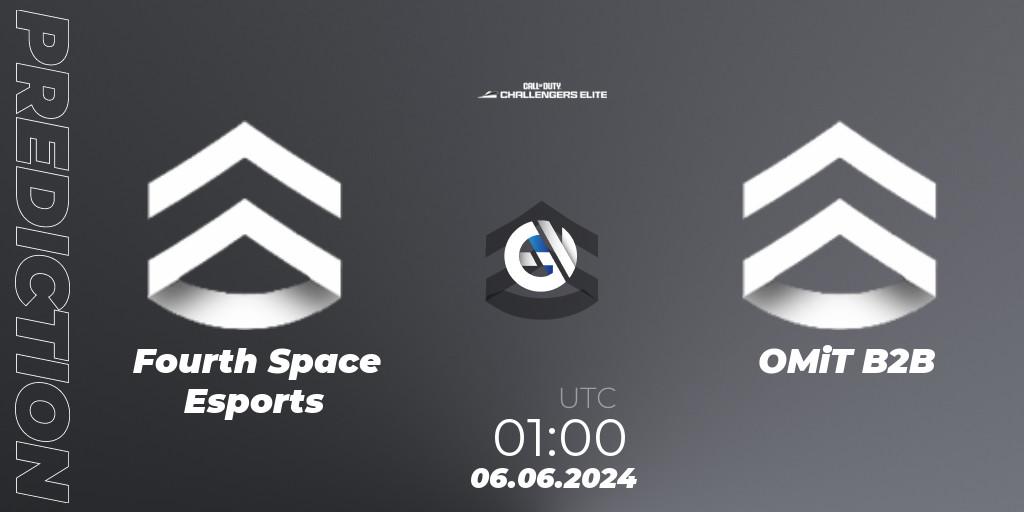 Pronóstico Fourth Space Esports - OMiT B2B. 06.06.2024 at 00:00, Call of Duty, Call of Duty Challengers 2024 - Elite 3: NA