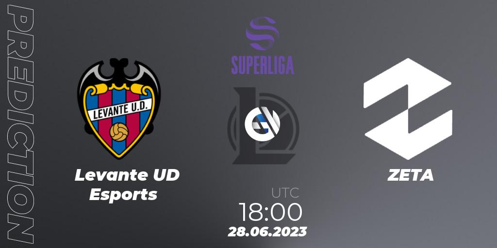 Pronóstico Levante UD Esports - ZETA. 28.06.2023 at 18:00, LoL, LVP Superliga 2nd Division 2023 Summer