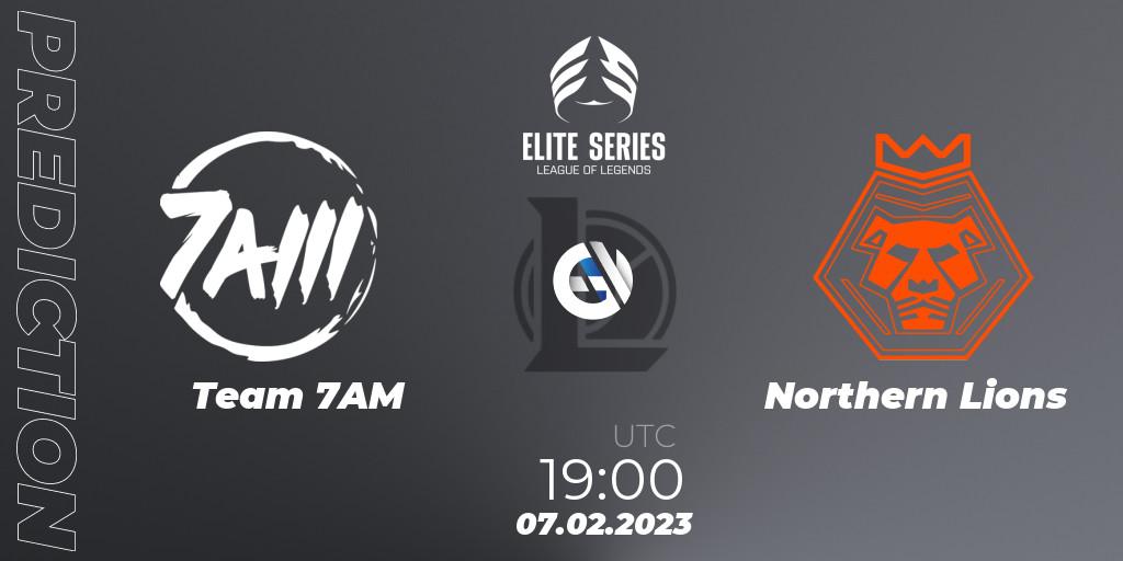 Pronóstico Team 7AM - Northern Lions. 07.02.2023 at 19:00, LoL, Elite Series Spring 2023 - Group Stage