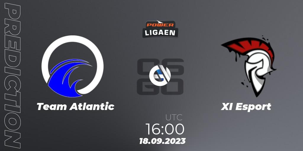 Pronóstico Team Atlantic - XI Esport. 18.09.2023 at 16:00, Counter-Strike (CS2), POWER Ligaen Season 24 Finals