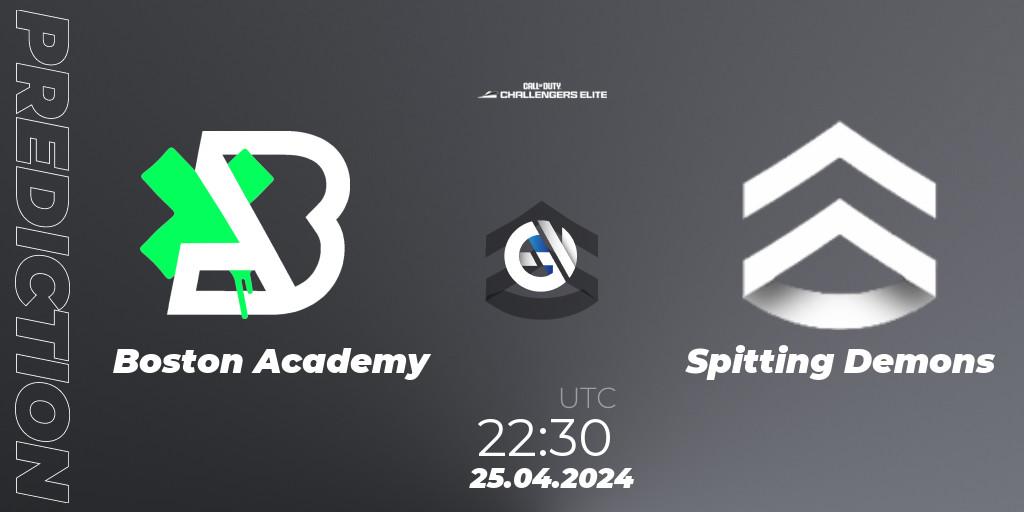 Pronóstico Boston Academy - Spitting Demons. 25.04.2024 at 22:30, Call of Duty, Call of Duty Challengers 2024 - Elite 2: NA