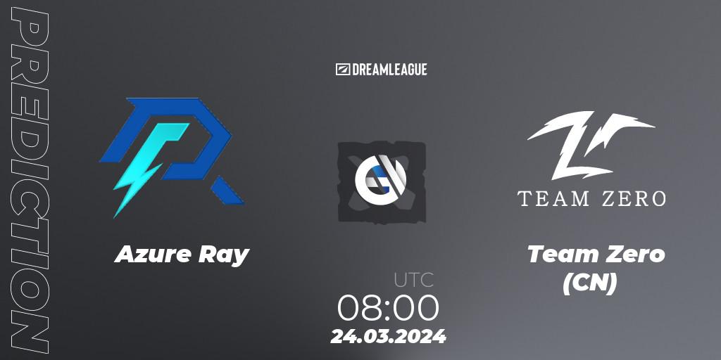 Pronóstico Azure Ray - Team Zero (CN). 24.03.2024 at 08:40, Dota 2, DreamLeague Season 23: China Closed Qualifier