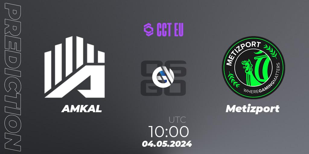 Pronóstico AMKAL - Metizport. 04.05.2024 at 10:00, Counter-Strike (CS2), CCT Season 2 Europe Series 1