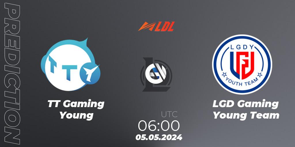 Pronóstico TT Gaming Young - LGD Gaming Young Team. 05.05.2024 at 06:00, LoL, LDL 2024 - Stage 2