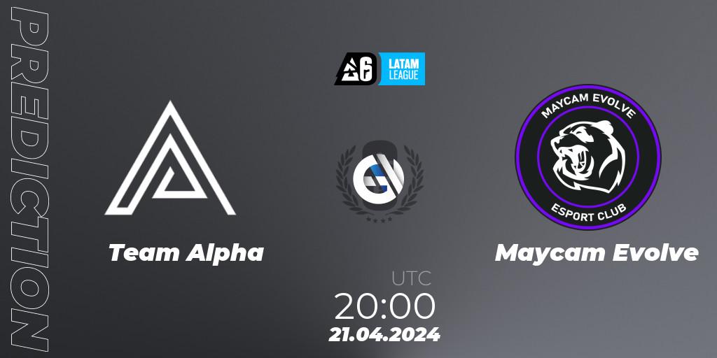 Pronóstico Team Alpha - Maycam Evolve. 21.04.2024 at 20:00, Rainbow Six, LATAM League 2024 - Stage 1: Final Four