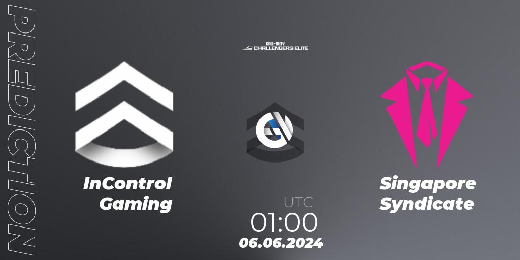 Pronóstico InControl Gaming - Singapore Syndicate. 06.06.2024 at 00:00, Call of Duty, Call of Duty Challengers 2024 - Elite 3: NA