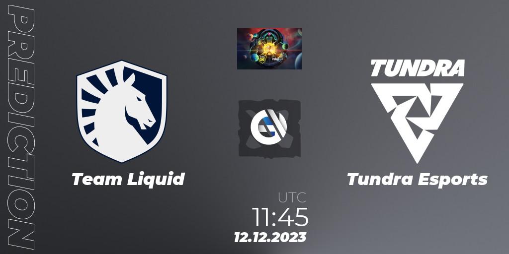 Pronóstico Team Liquid - Tundra Esports. 12.12.23, Dota 2, ESL One - Kuala Lumpur 2023