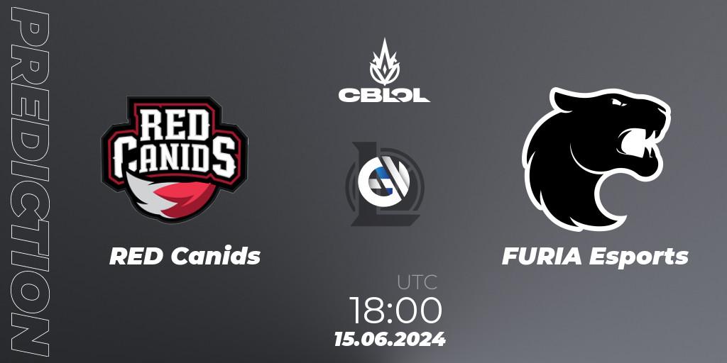 Pronóstico RED Canids - FURIA Esports. 15.06.2024 at 18:00, LoL, CBLOL Split 2 2024 - Group Stage