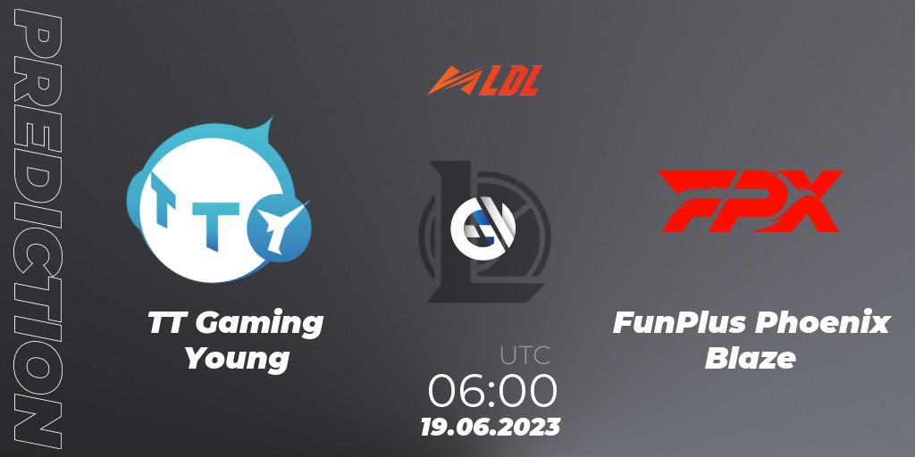 Pronóstico TT Gaming Young - FunPlus Phoenix Blaze. 19.06.2023 at 06:00, LoL, LDL 2023 - Regular Season - Stage 3