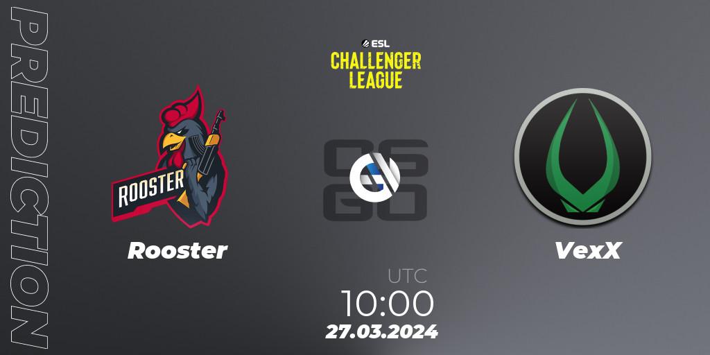 Pronóstico Rooster - VexX. 27.03.24, CS2 (CS:GO), ESL Challenger League Season 47: Oceania