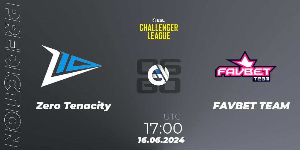 Pronóstico Zero Tenacity - FAVBET TEAM. 16.06.2024 at 17:00, Counter-Strike (CS2), ESL Challenger League Season 47 Relegation: Europe