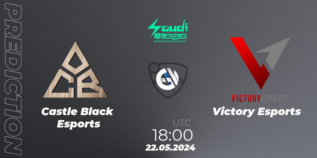 Pronóstico Castle Black Esports - Victory Esports. 22.05.2024 at 18:00, Rocket League, Saudi eLeague 2024 - Major 2: Online Major Phase 1