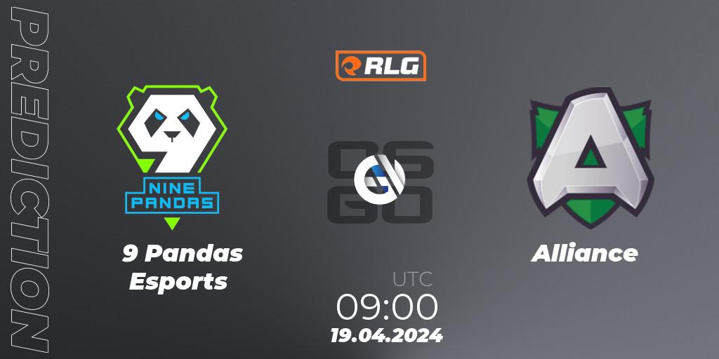 Pronóstico 9 Pandas Esports - Alliance. 19.04.24, CS2 (CS:GO), RES European Series #2
